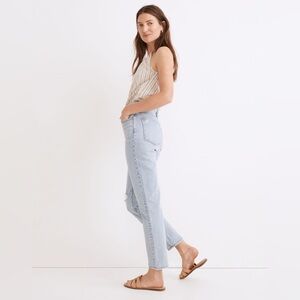 Madewell The Perfect Vintage Crop Jean Sudbury Wash 24 Distressed Light Wash